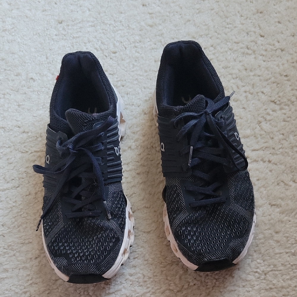 On Running Women's Athletic Shoes - Black and White